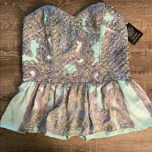 Baby Phat sweetheart neck line top